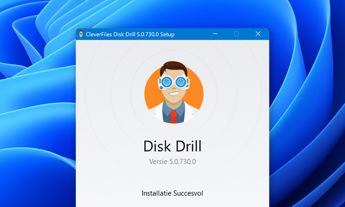 Start Disk Drill voor Windows